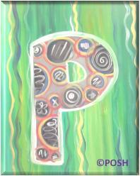The image for Kid's Camp "First Initial Painting"
