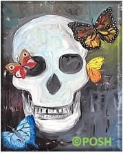 The image for Public Class "Skull and Butterflies"